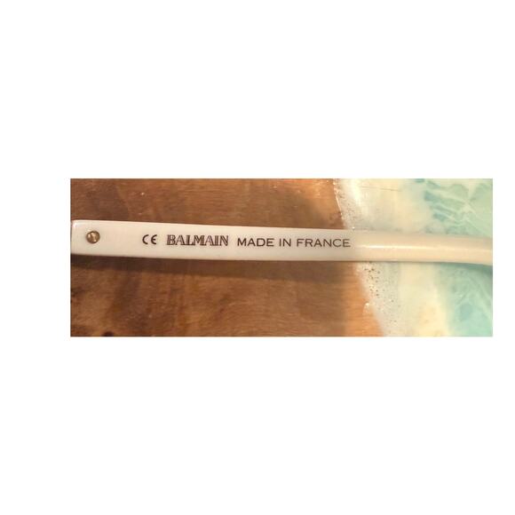 Balmain Paris BL2534 Sunglasses Gold White Round Cat 3 Made in France main image 8